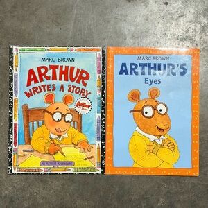 2 Vintage Arthur Adventure Book Set by Marc Brown-